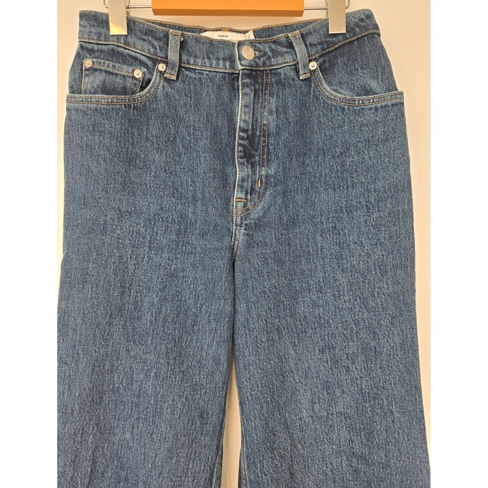 & Other Stories Womens Jeans Sz 28 Medium Wash High Rise Wide Leg Treasure Cut - Picture 5 of 16